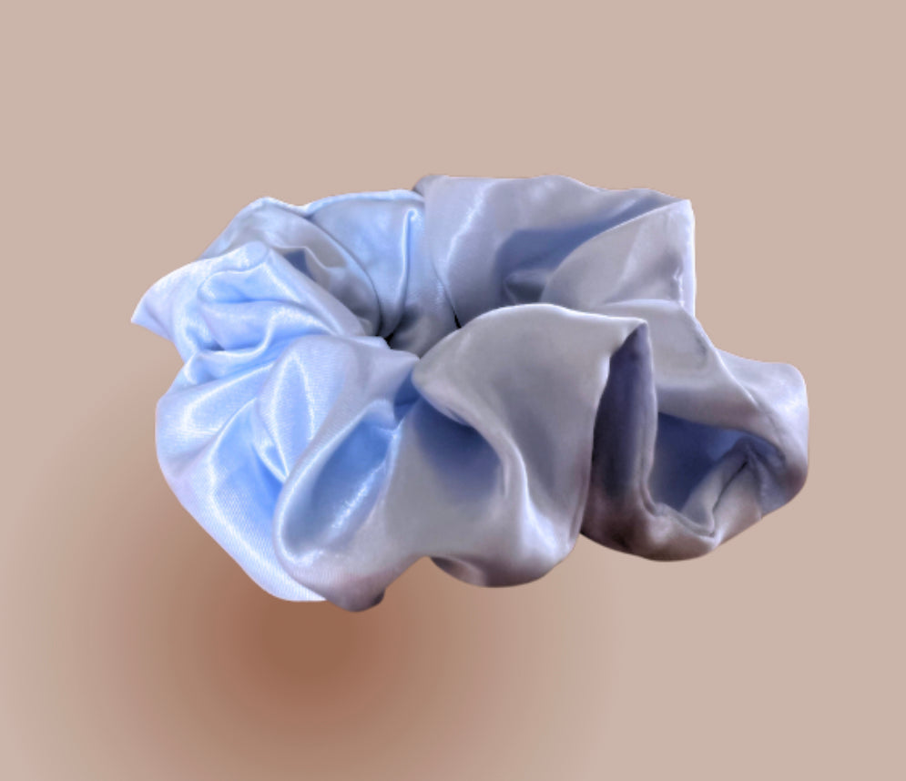 schrunchie, blue