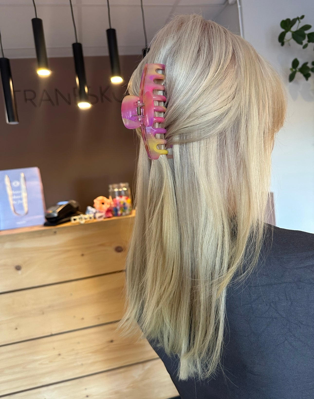 Hair clip strawberry unicorn
