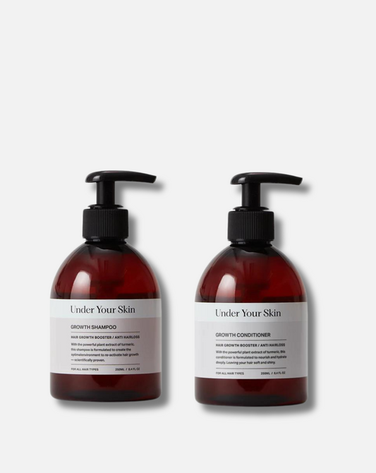 Under your skin Hair Growth Schampo - 250ml Hair Growth Balsam - 250ml