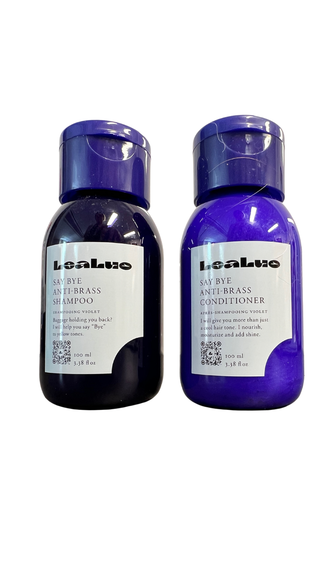 LeaLuo Say Bye Anti-Brass Shampoo And conditioner 100 ml x 2